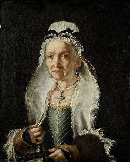 Circle of Fra Galgario Portrait of an Old Lady oil painting image